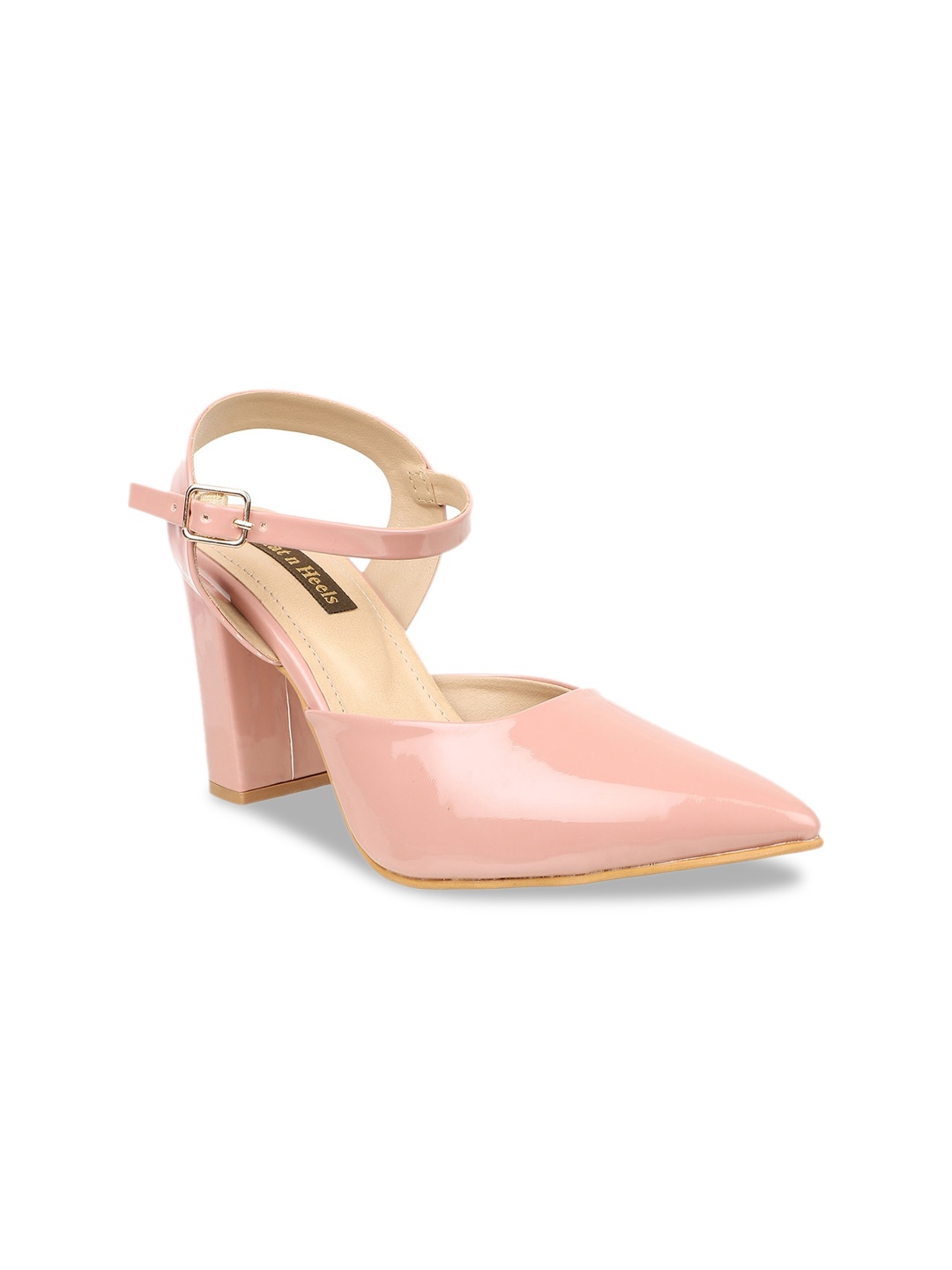 

Flat n Heels Women Pink Solid Pumps