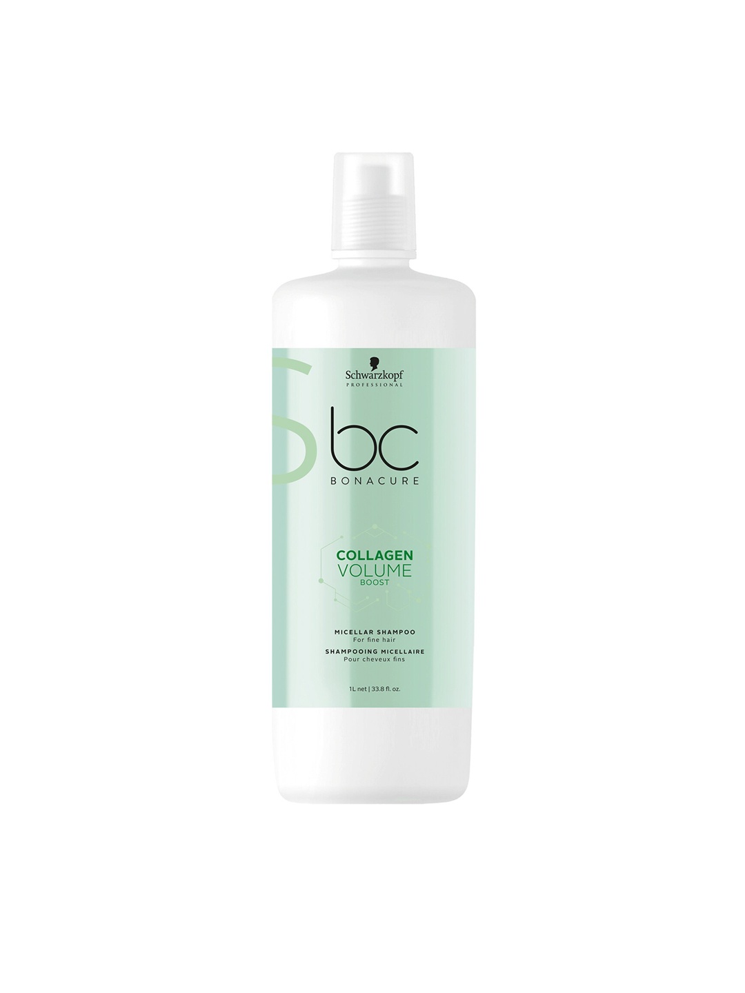 

Schwarzkopf PROFESSIONAL Collagen Volume Boost Micellar Shampoo for Fine Hair 1000ml, Green