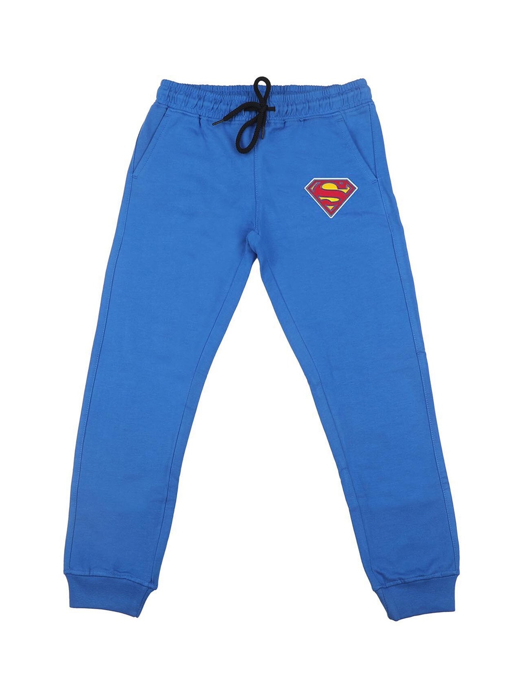 

Superman Boys Blue Solid Straight-Fit Joggers