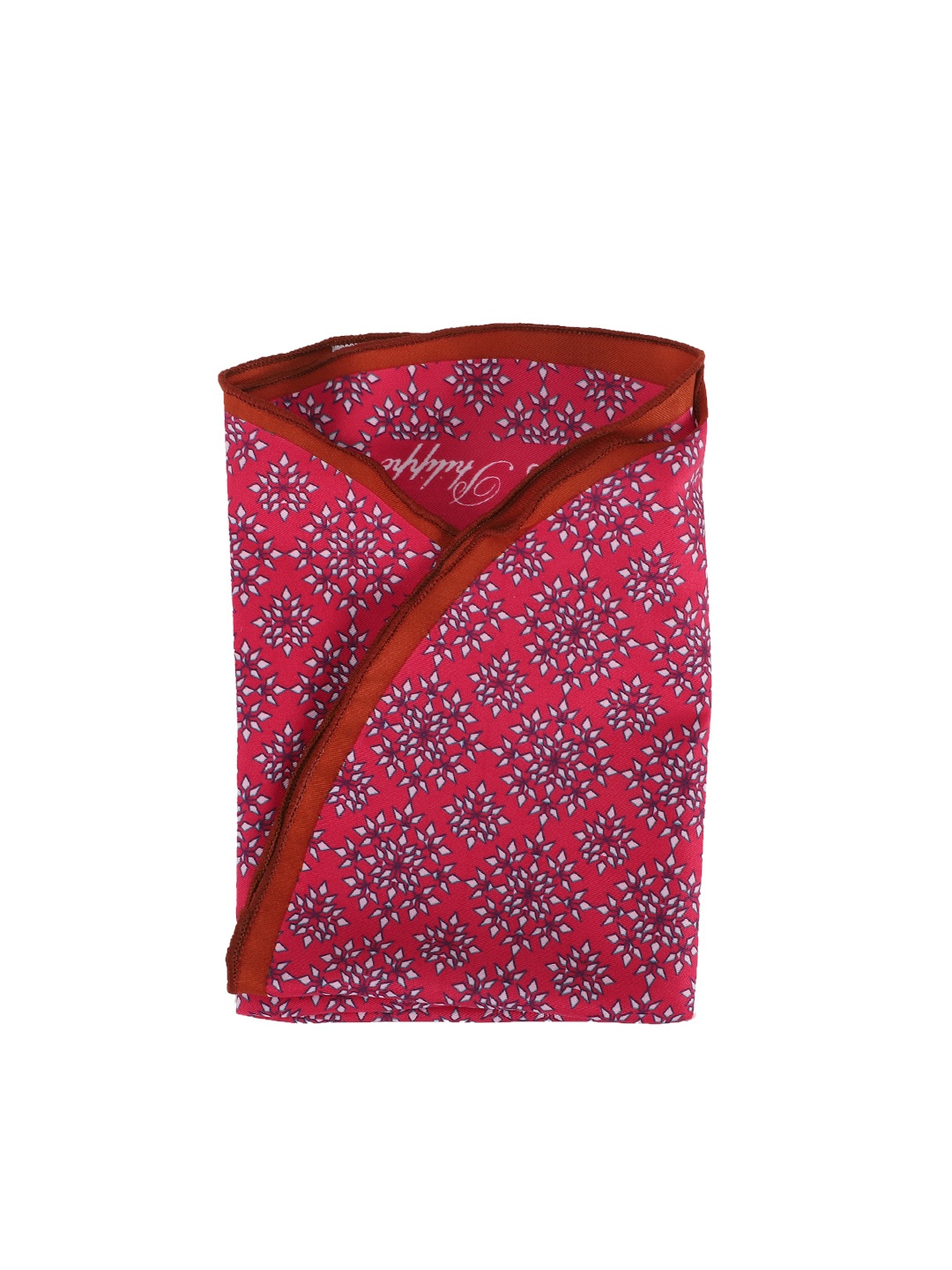 

Louis Philippe Men Red & White Printed Pocket Square