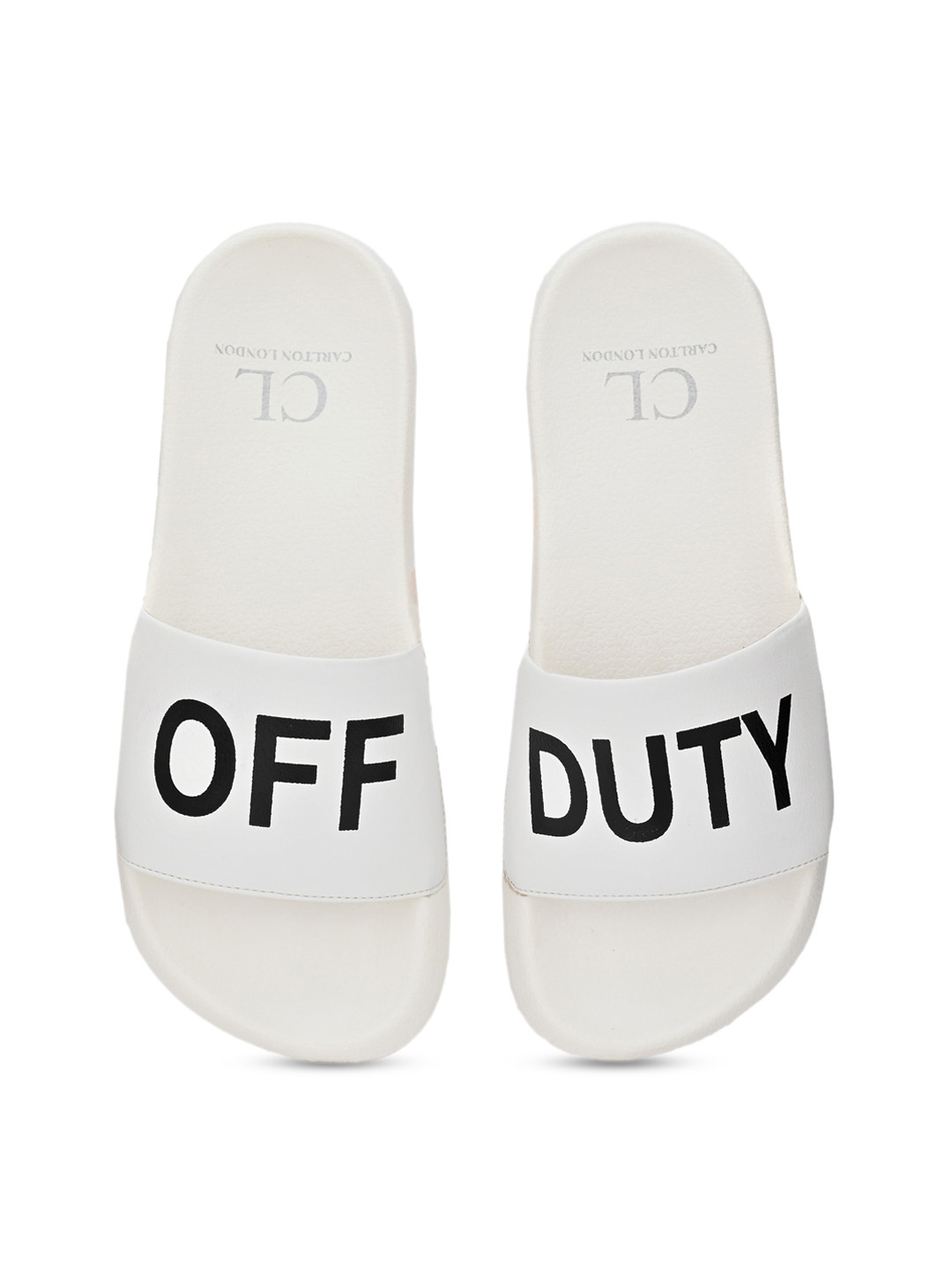 

Carlton London Men White Printed Sliders