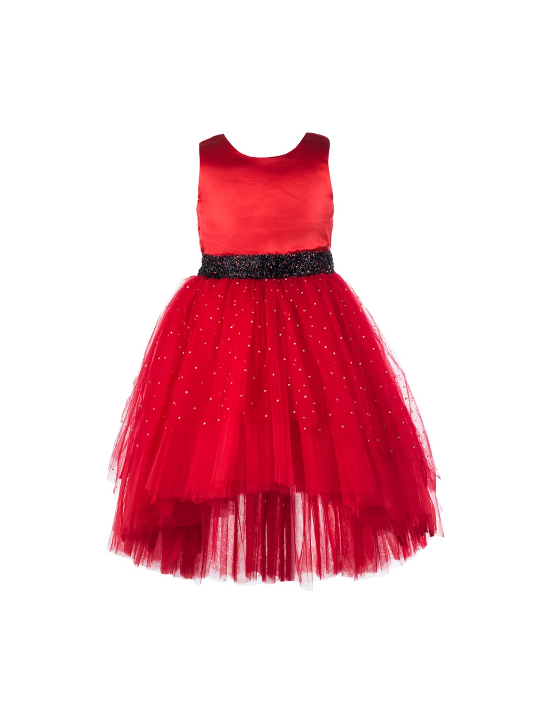 

Toy Balloon kids Girls Red Embellished Fit and Flare Dress