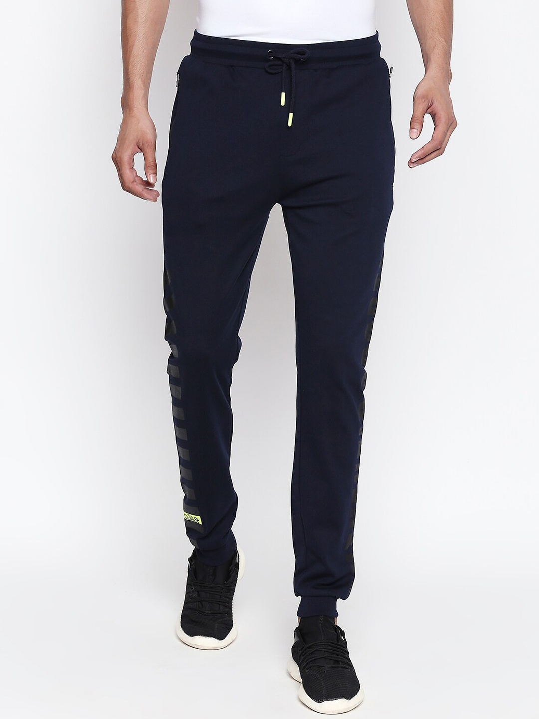 

Ajile by Pantaloons Men Navy Blue Solid Joggers
