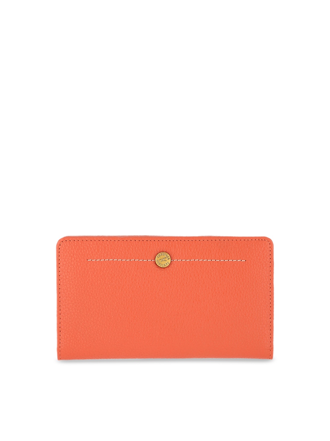 

Fastrack Women Peach-Coloured Solid Leather Two Fold Wallet