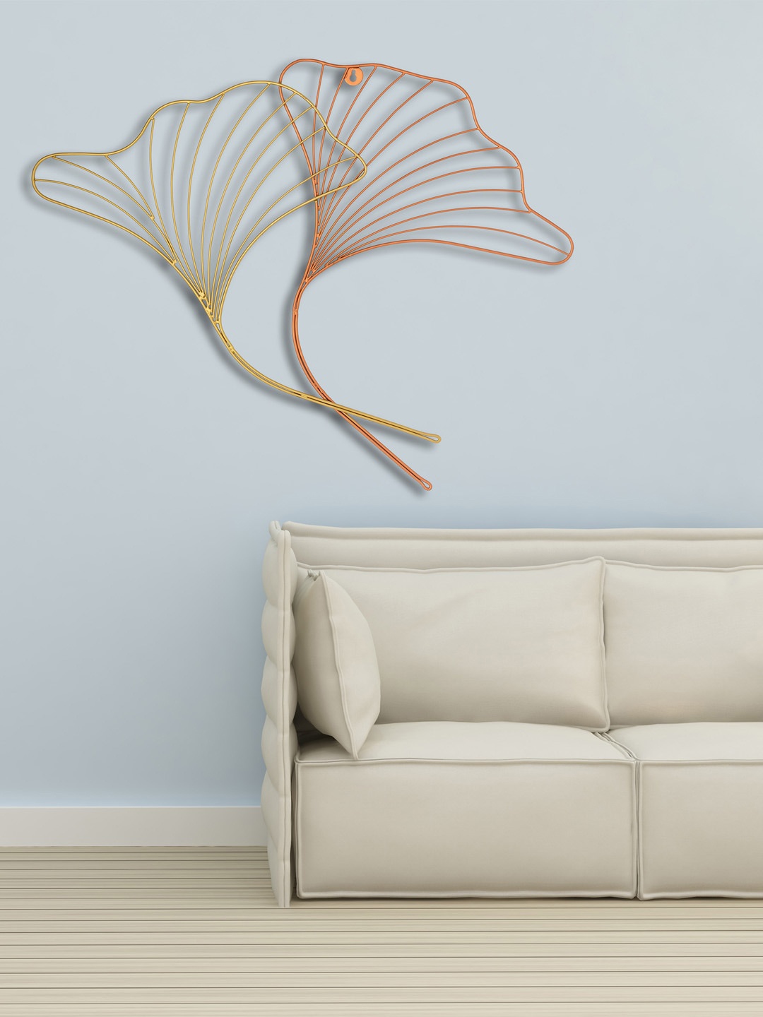 

Aapno Rajasthan Gold & Copper Floral Wall Decor