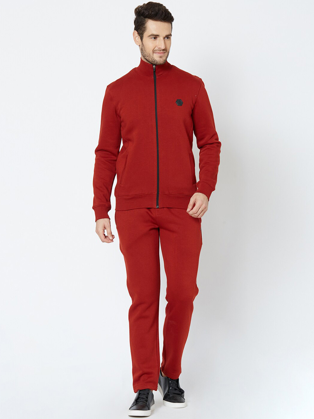 

Sweet Dreams Men Red Solid Track Suit