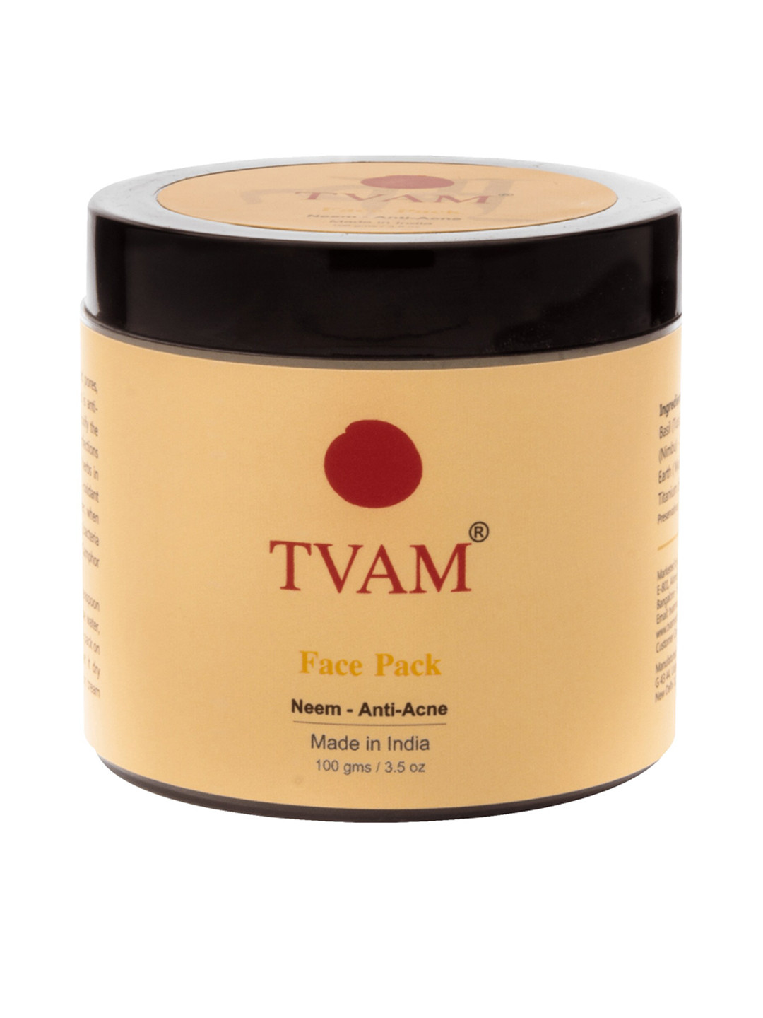 

TVAM Unisex Green Neem Anti-Acne Face Pack 100g