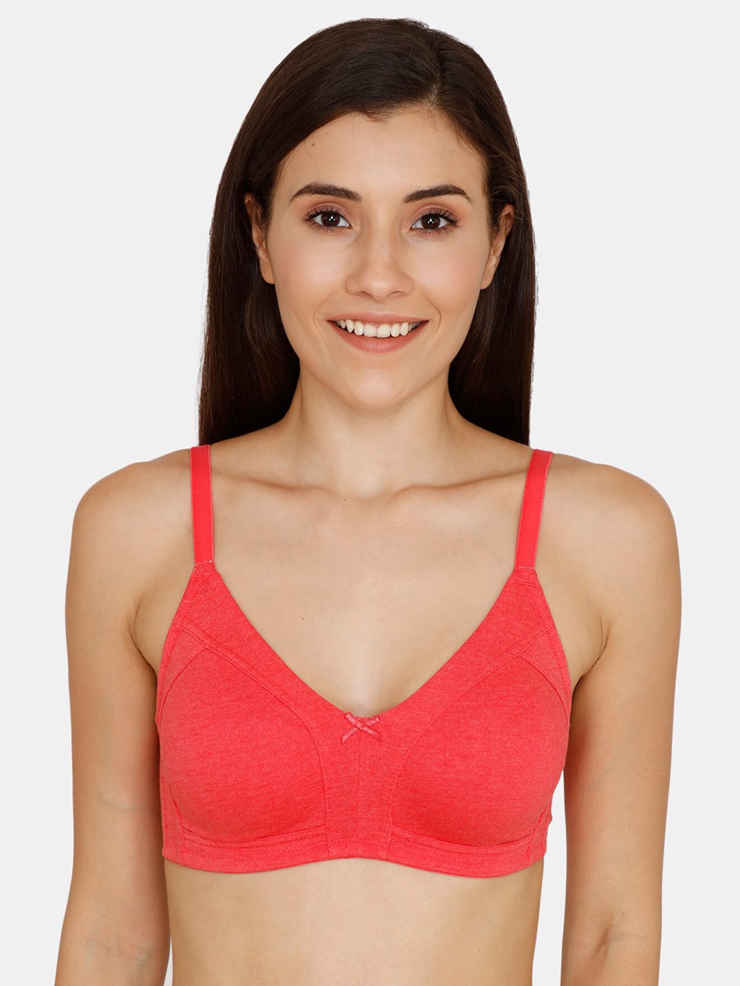 

Rosaline by Zivame Red Solid Non-Wired Non Padded T-shirt Bra RO000LCB09AMMGN