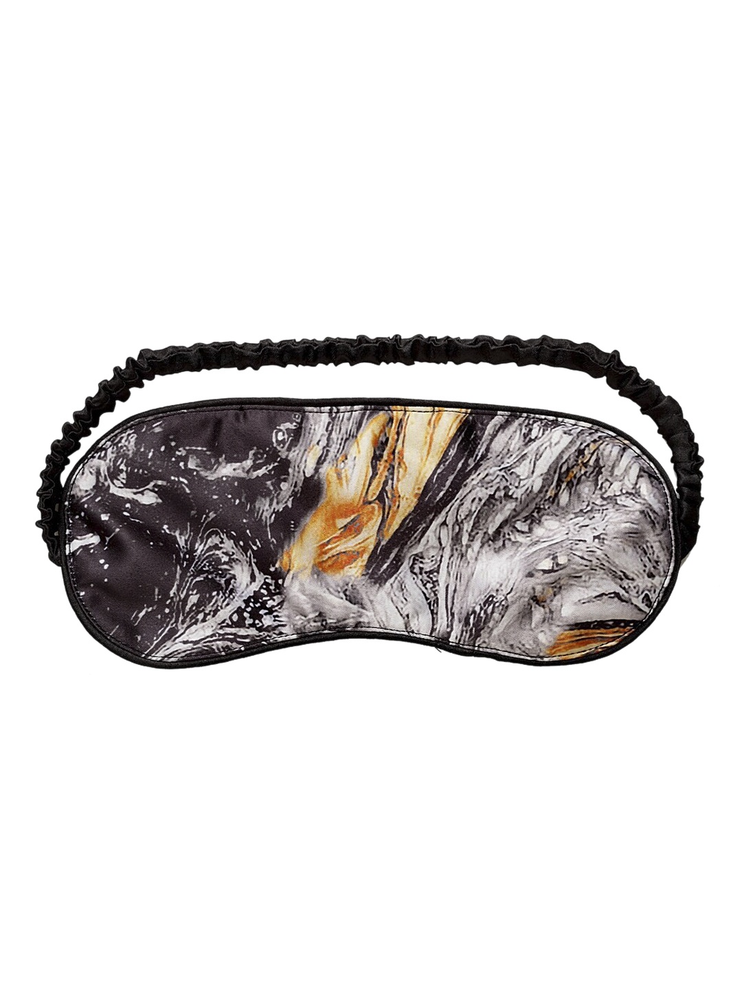 

DECOREALM Unisex Grey & Brown Printed Travelling Eye Mask