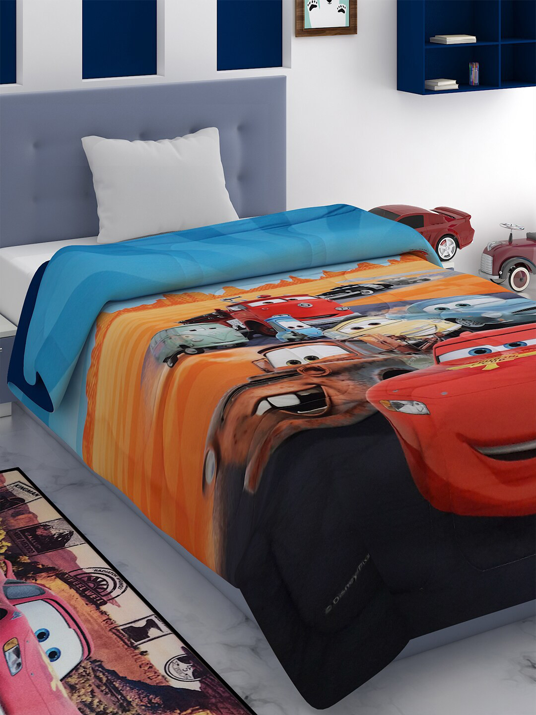 

Disney Multicoloured Cartoon Characters AC Room 300 GSM Single Bed Comforter, Multi