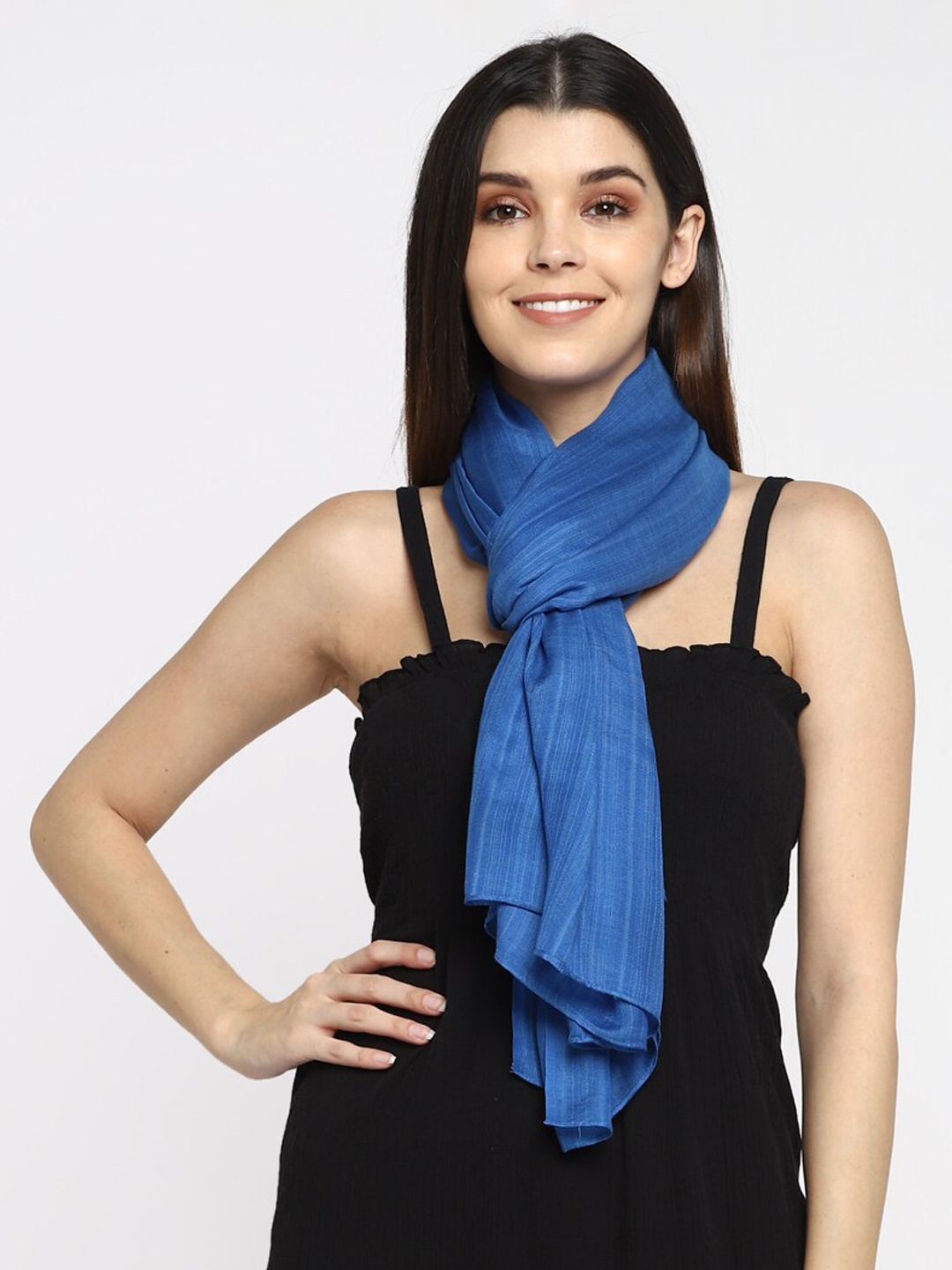 

Aditi Wasan Women Blue Woven Design Stole