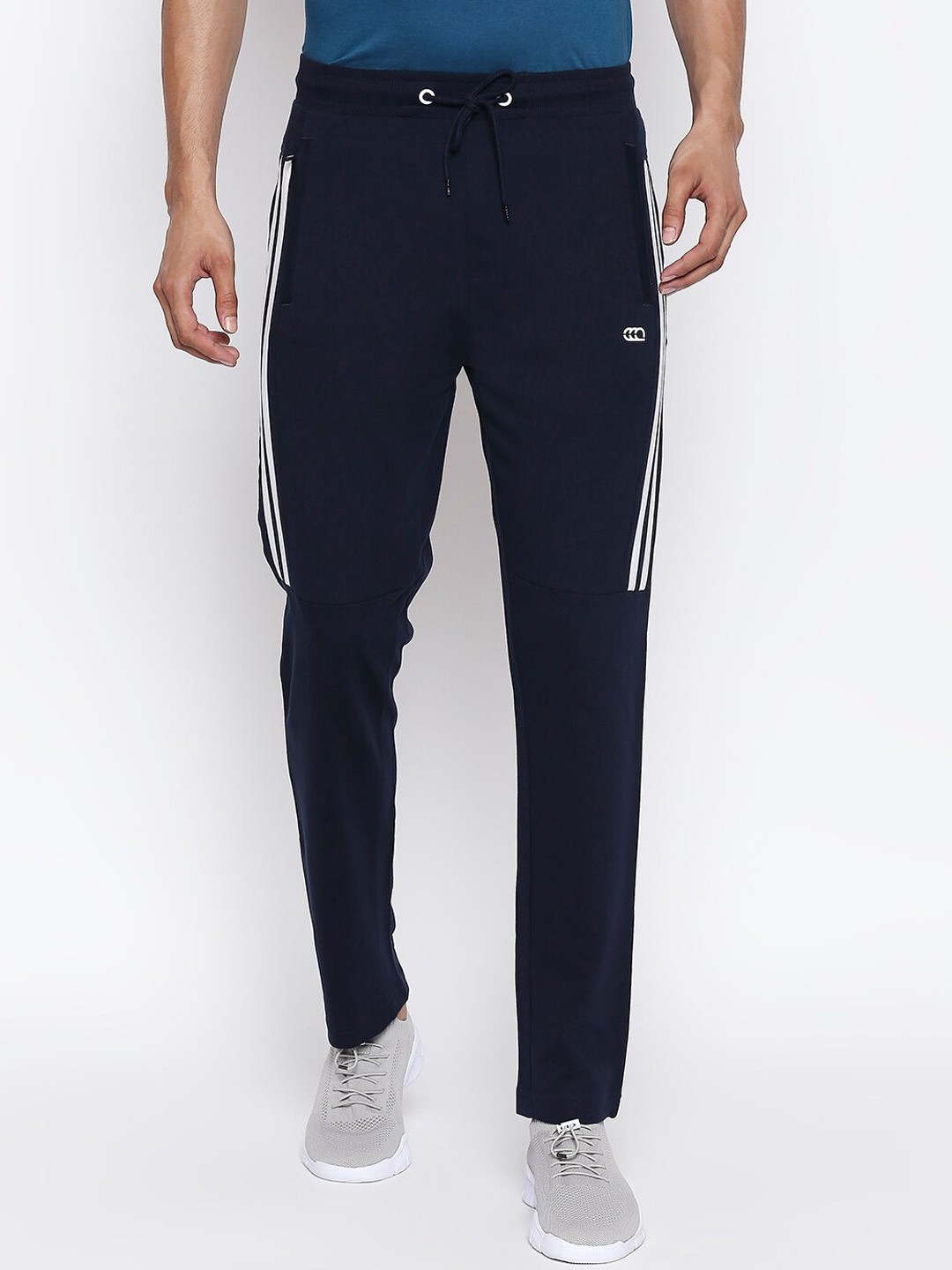 

Ajile by Pantaloons Men Navy Blue Solid Track Pants