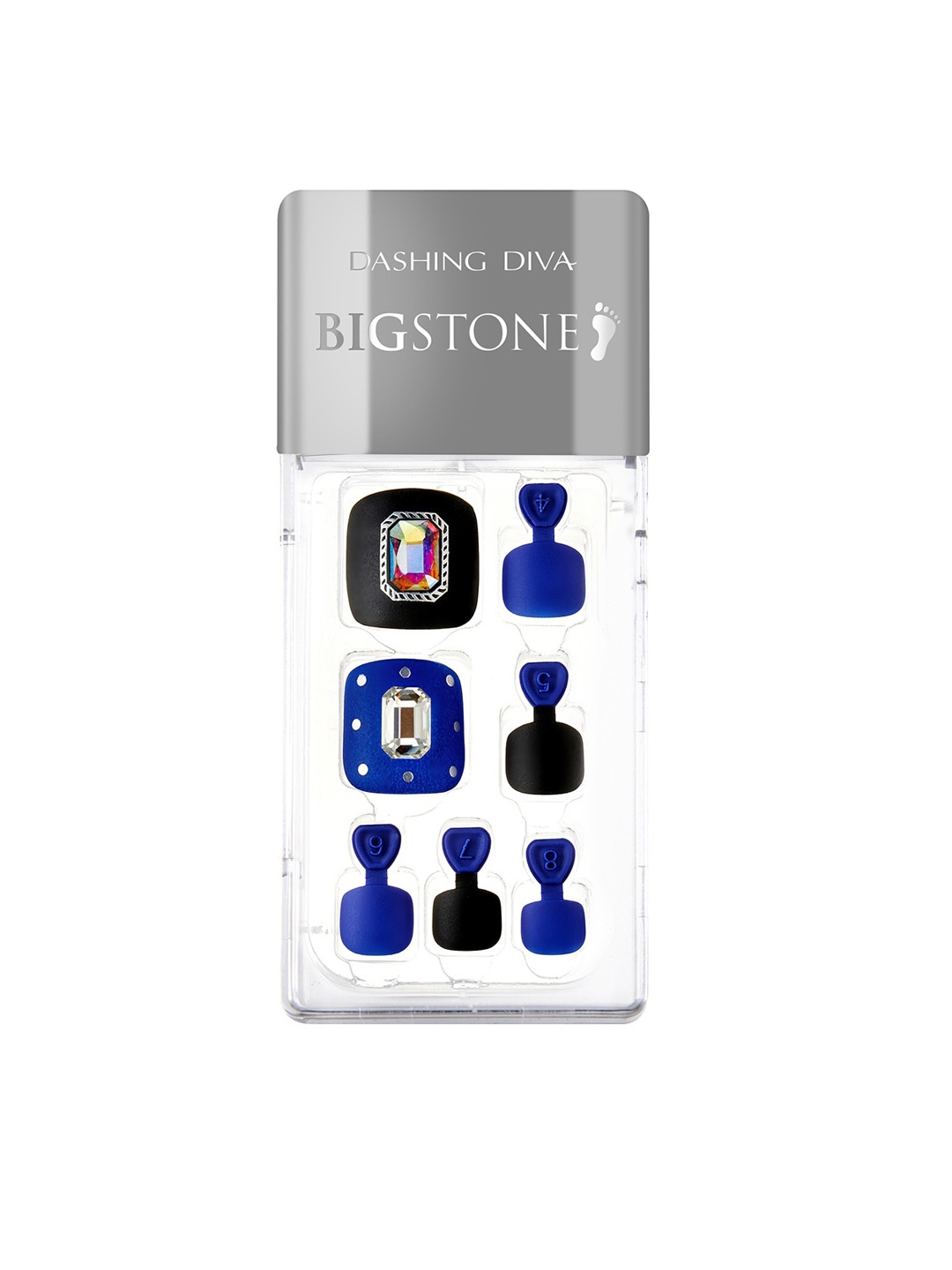 

Dashing Diva Blue Chic Lively Magicpress Gel Artificial Nails
