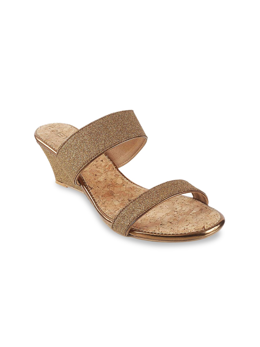 

Metro Women Gold-Toned Solid Wedges