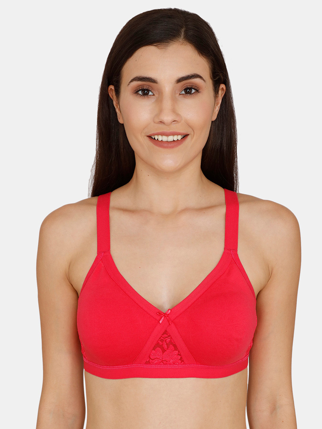 

Zivame Red Solid Non-Wired Non Padded Everyday Bra ZI010110M7ZSRED