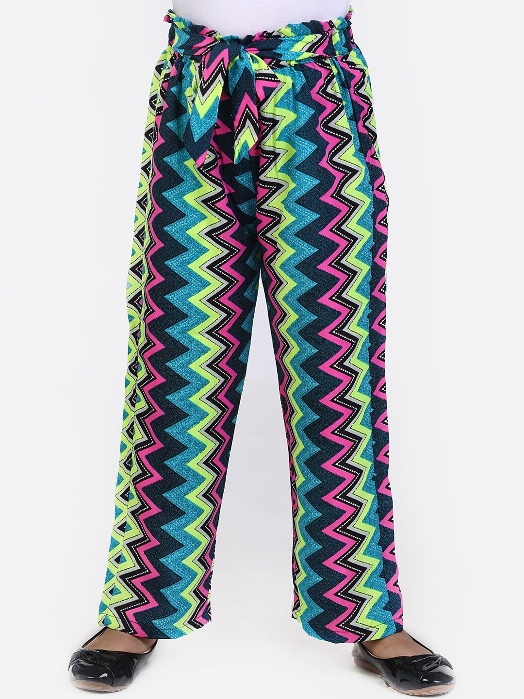 

Cutiekins Girls Multicoloured Printed Straight Palazzos, Multi
