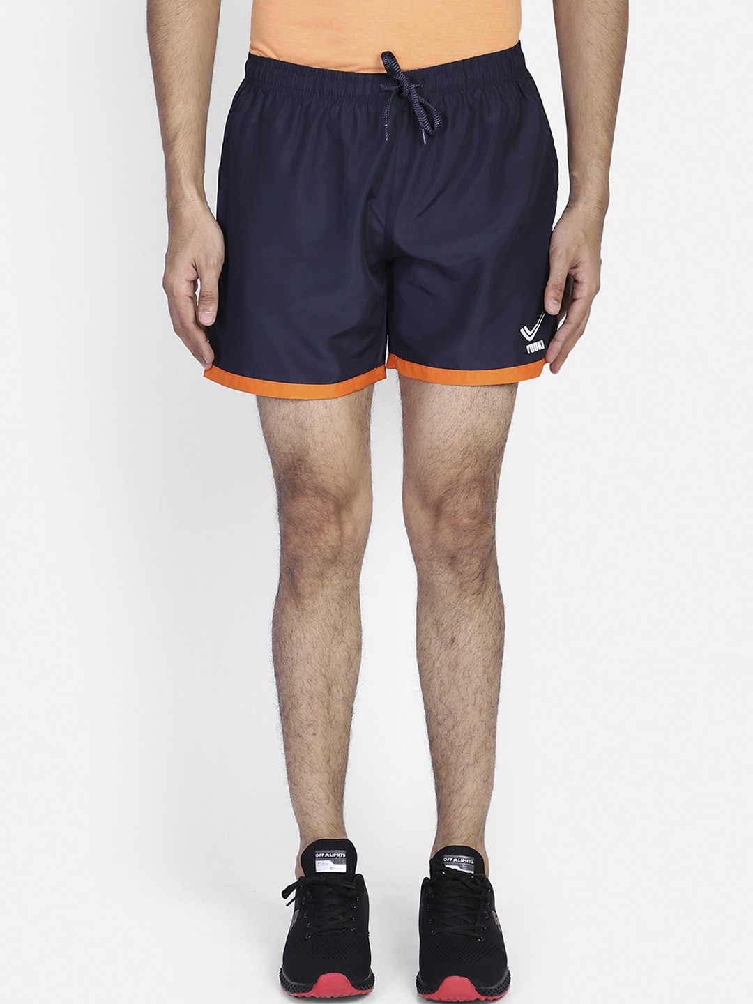 

Yuuki Men Navy Blue Solid Regular Fit Sports Shorts