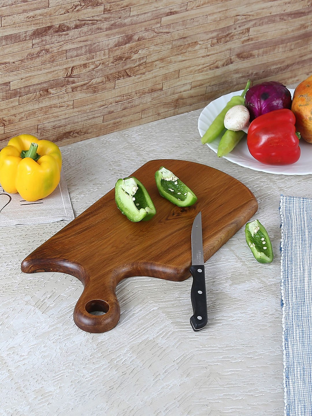 

Safal Brown Pure Natural Teakwood Premium Feel Chopping Board
