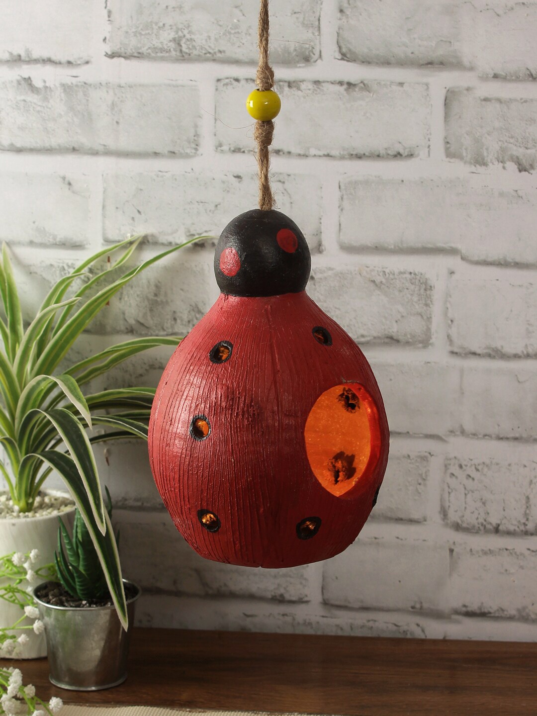 

Aapno Rajasthan Red Handcrafted Terracotta Tealight Holder