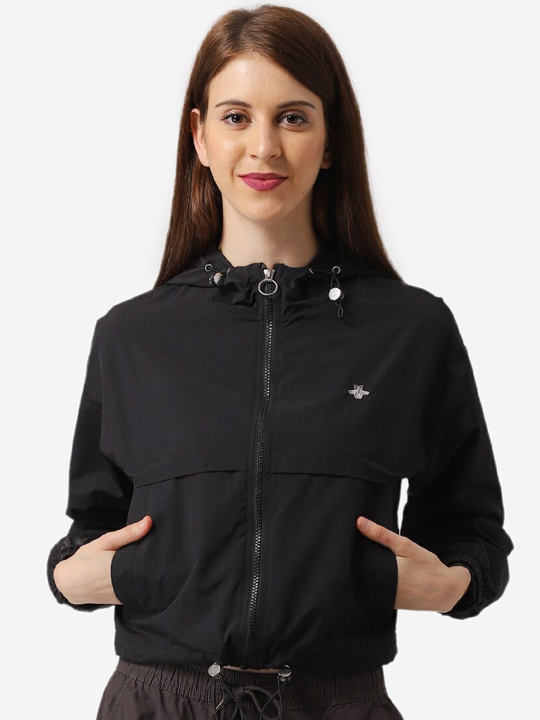 

Mode by Red Tape Women Black Solid Tailored Jacket