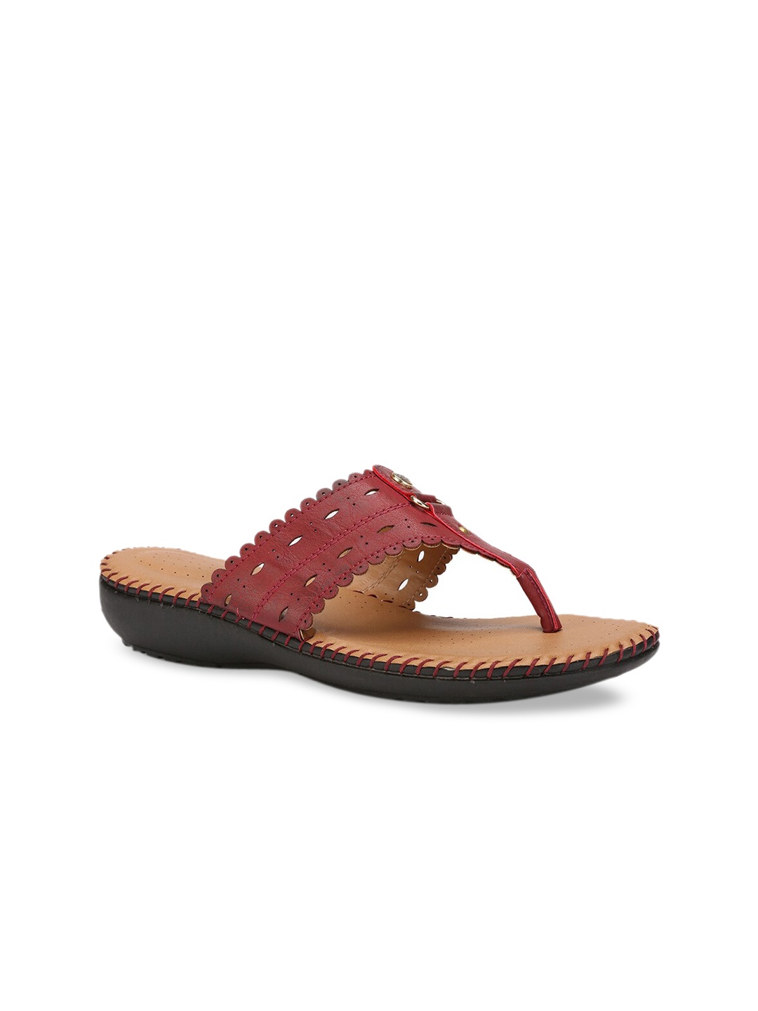 

Bata Women Red Textured Heels
