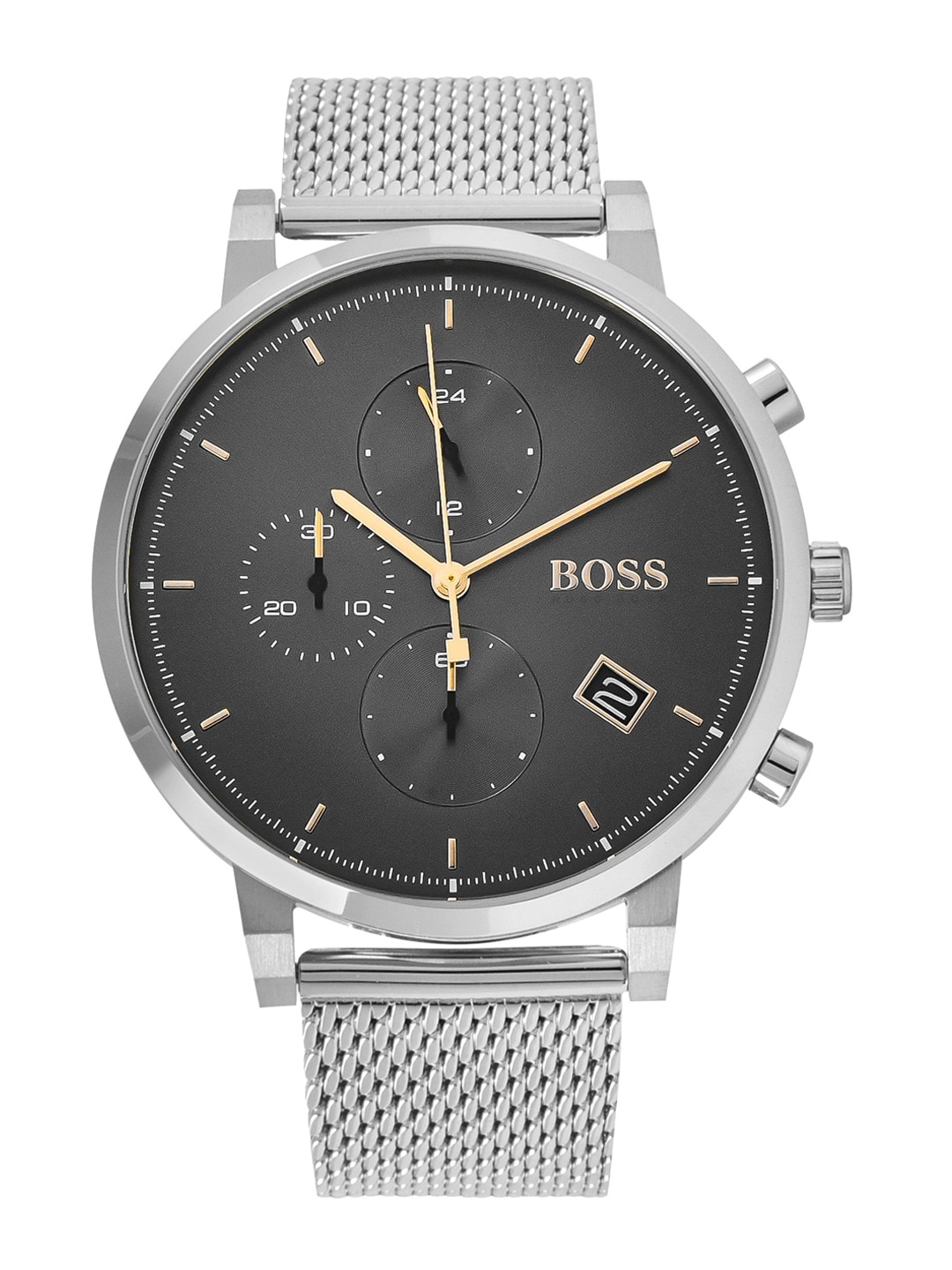 Hugo Boss Men Grey Analogue Watch 1513807