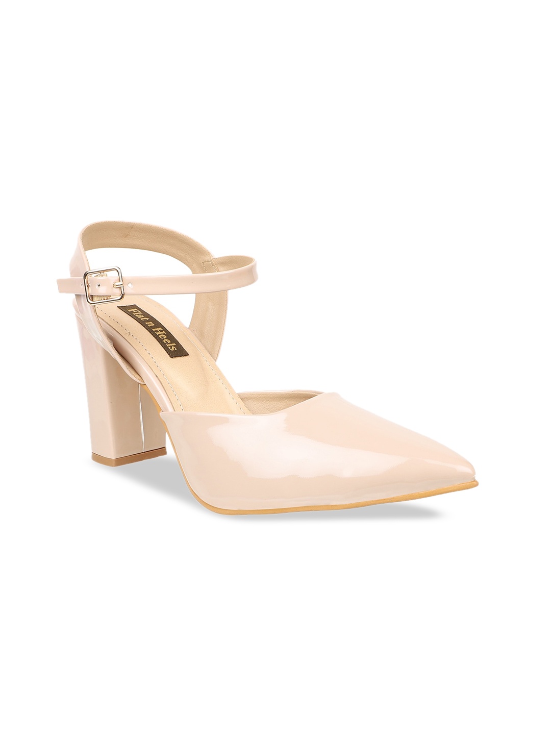 

Flat n Heels Women Beige Solid Pumps