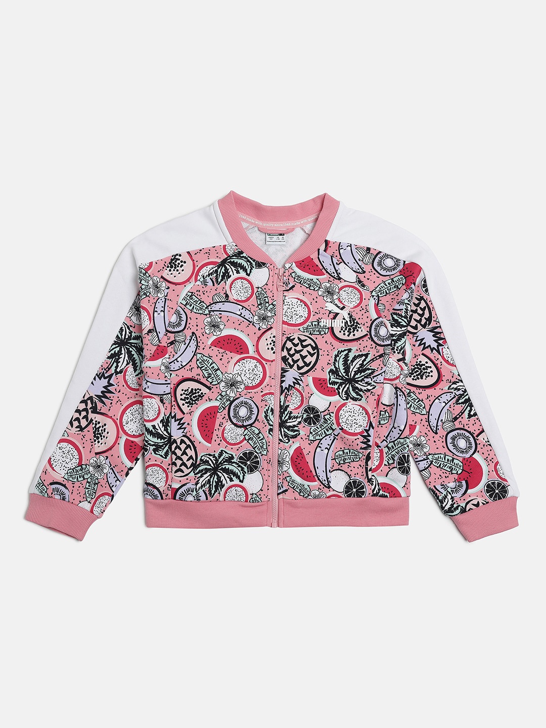 

Puma Girls Pink Printed Bomber