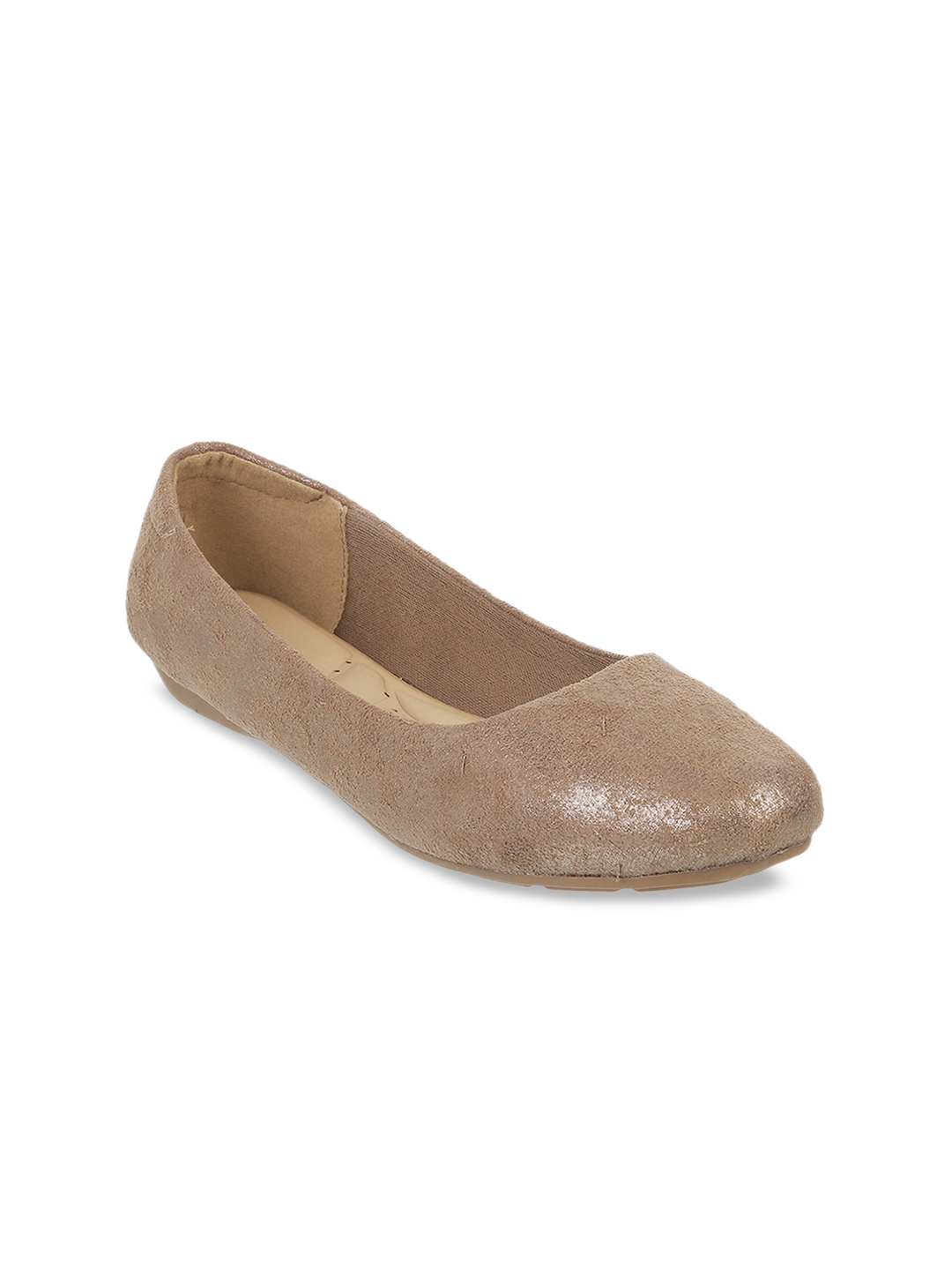 

Mochi Women Khaki Solid Ballerinas