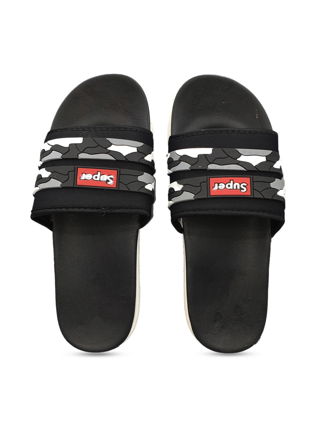 

Pampy Angel Men Black Printed Sliders