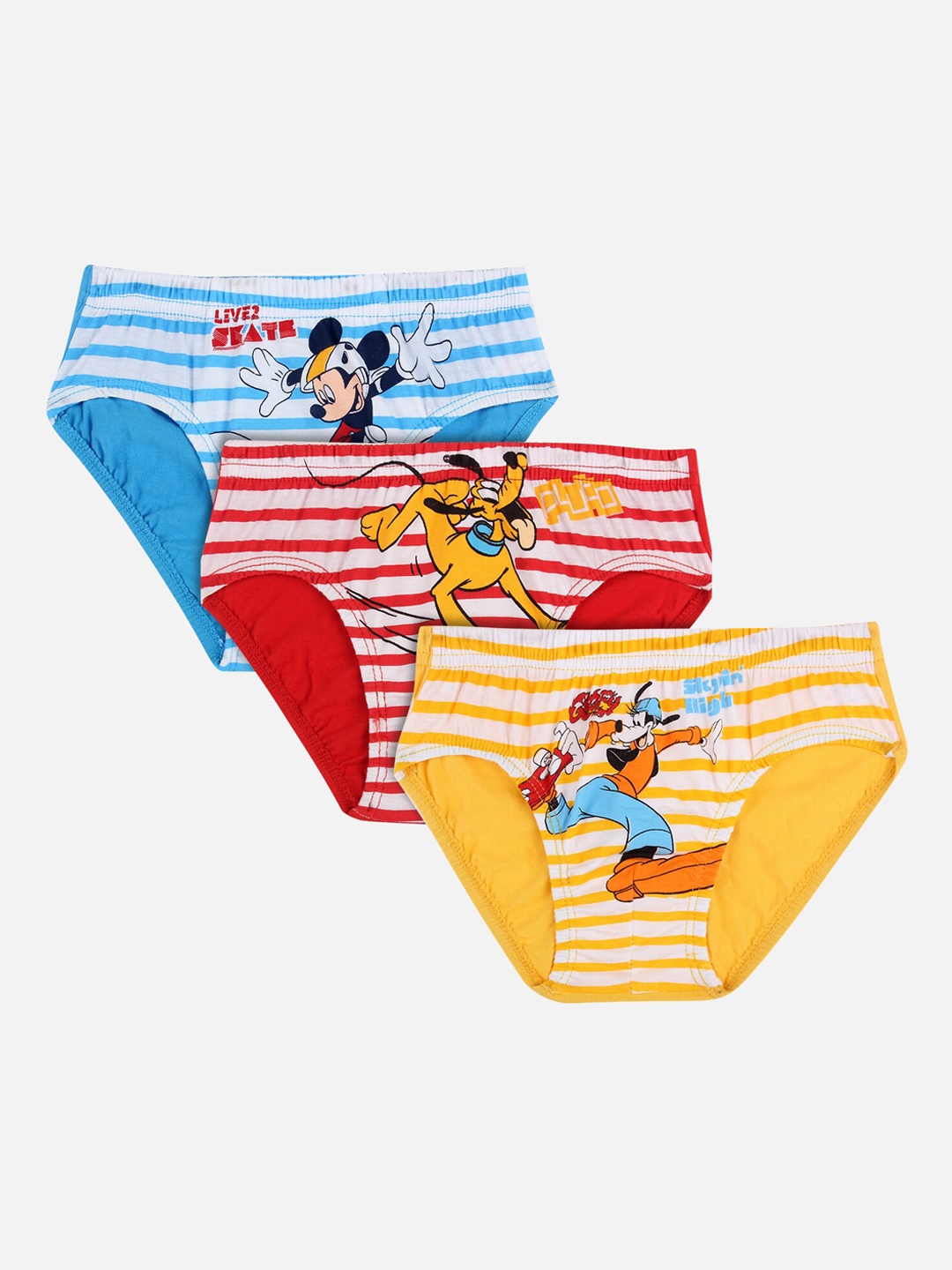 

Bodycare Kids Boys Pack Of 3 Mickey & Friends Printed Briefs KIA8502-PK001, Assorted