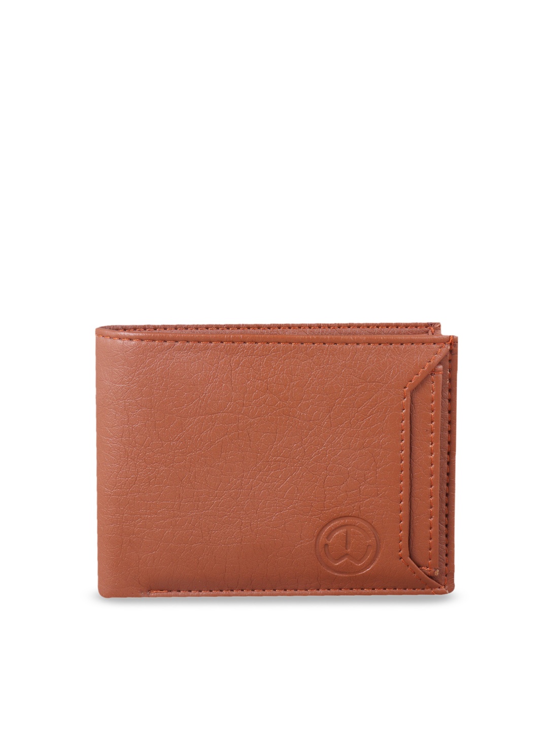

TnW Men Tan Brown Solid Two Fold Wallet