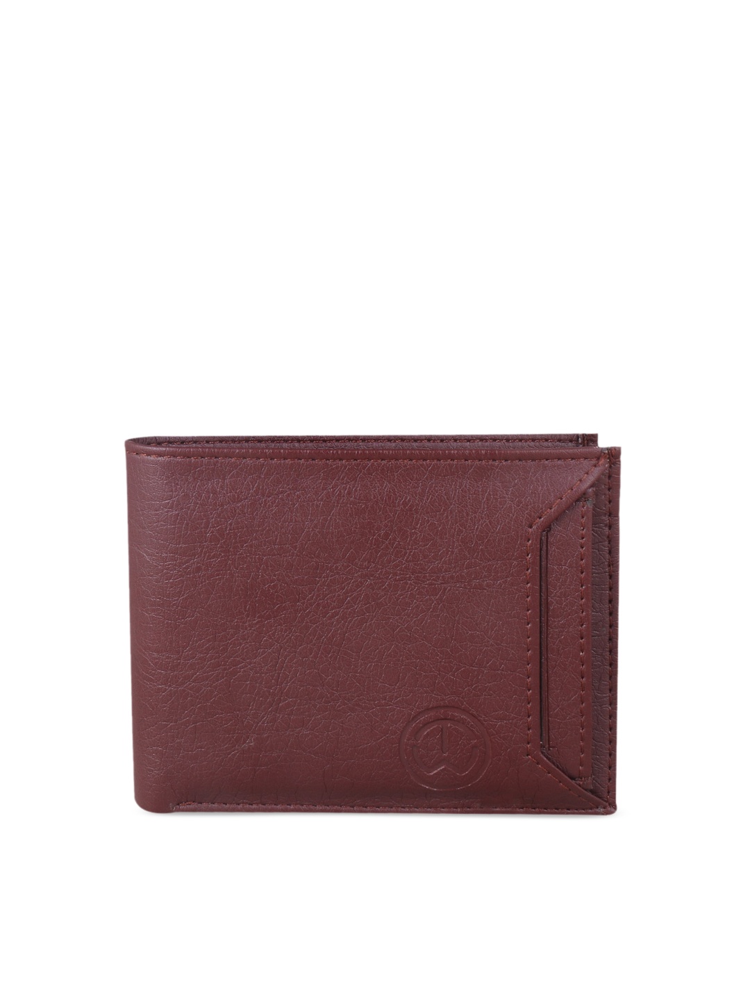 

TnW Men Brown Solid Two Fold Wallet