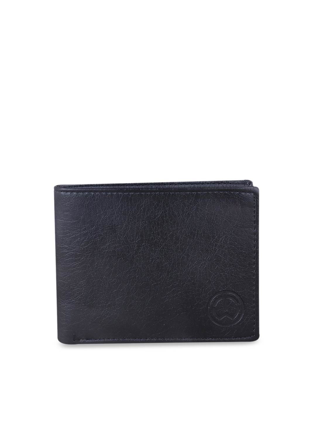 

TnW Men Black Solid Handcrafted Two Fold Wallet