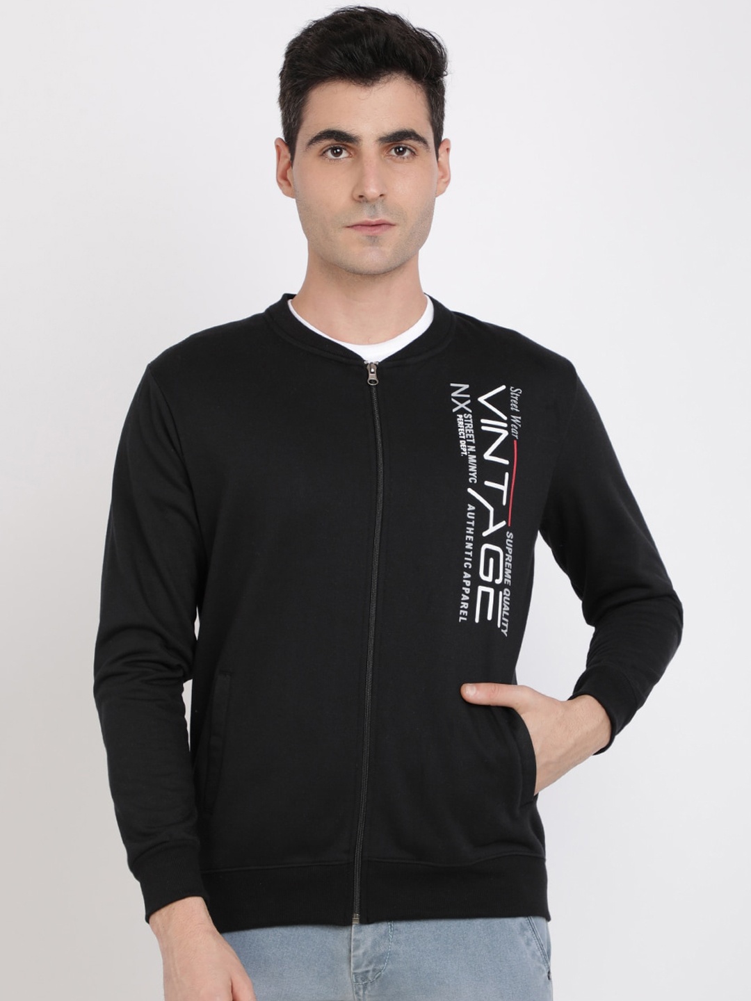

IVOC Men Black Printed Sweatshirt