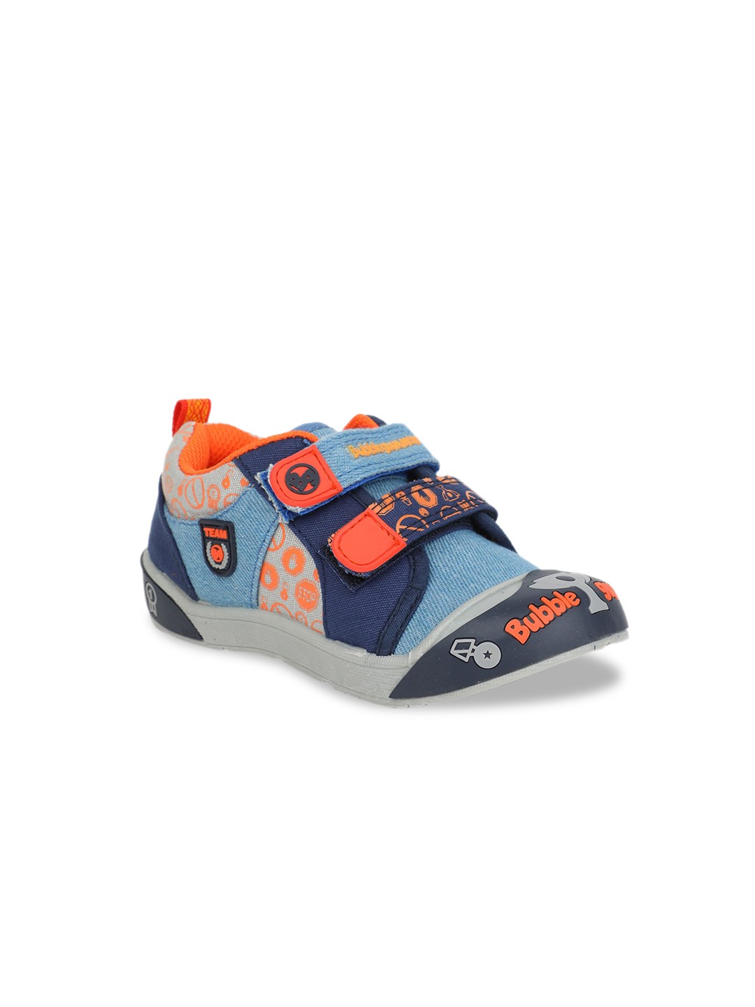 

Bubblegummers Boys Blue Woven Design Sneakers