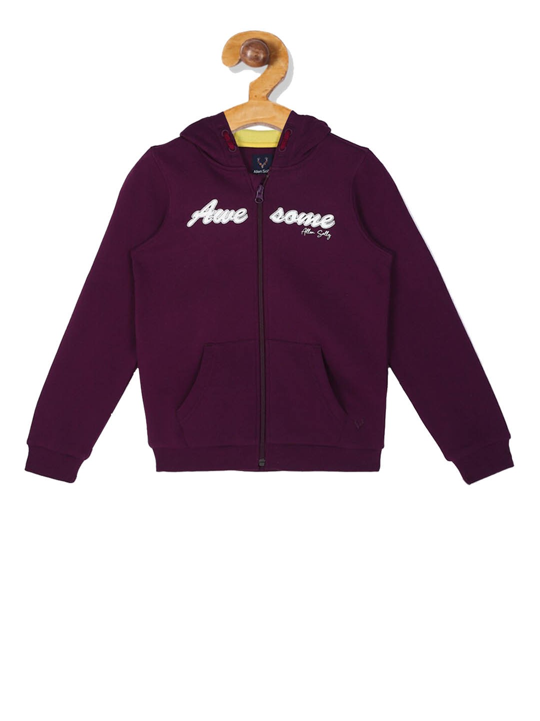 

Allen Solly Junior Girls Purple Printed Hooded Sweatshirt