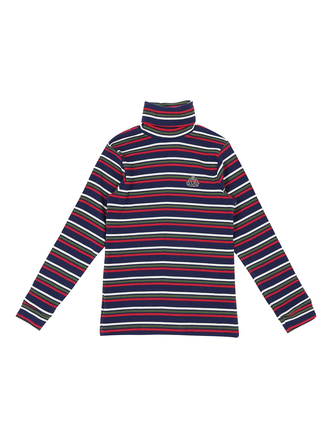 

Pantaloons Junior Girls Multicoloured Striped Sweatshirt, Multi