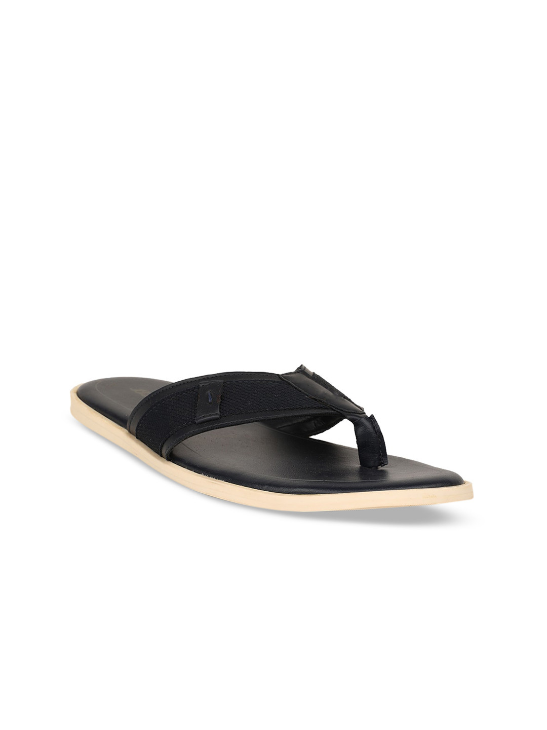 

Bata Men Black Solid Thong Flip-Flops