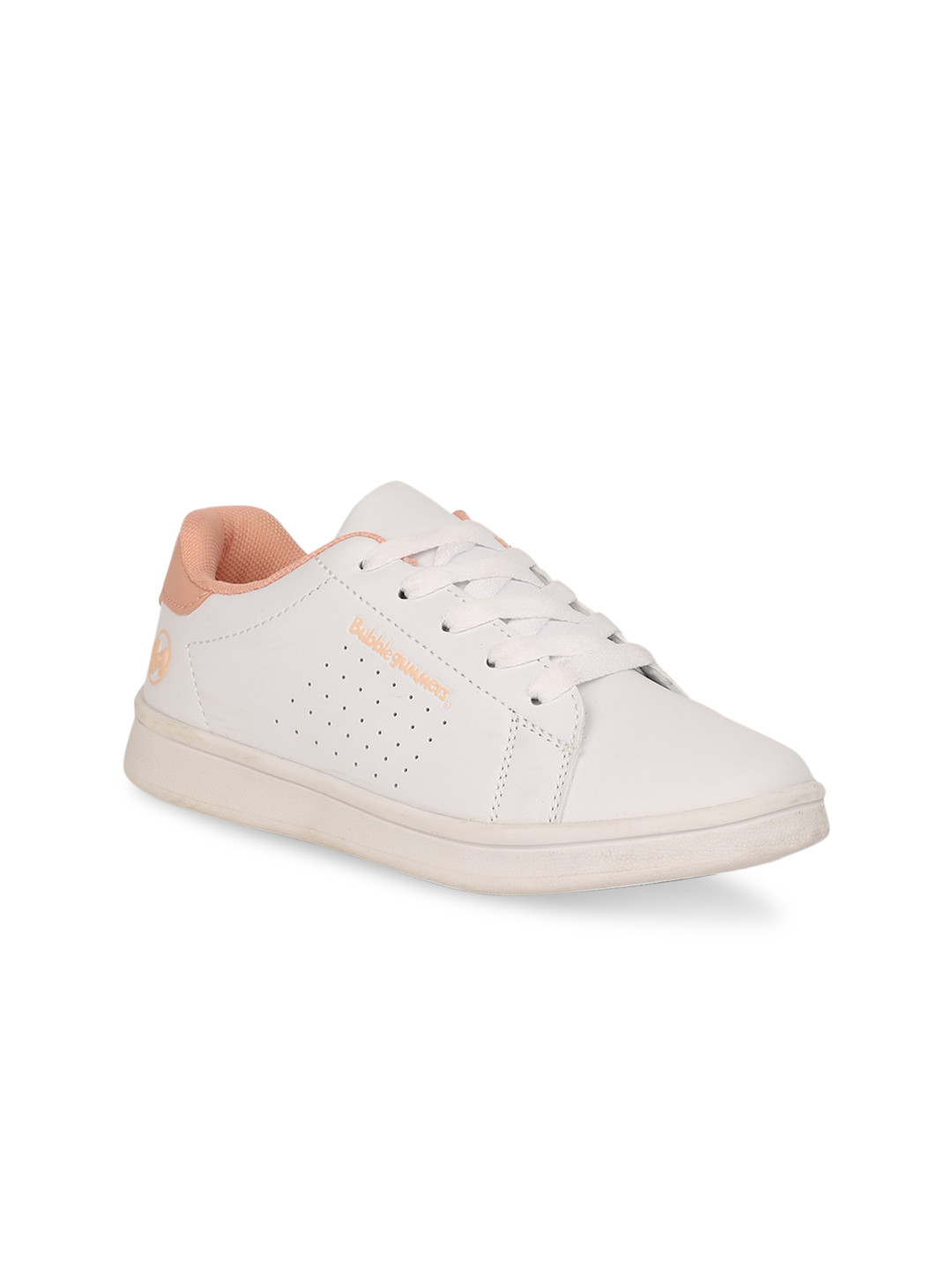 

Bubblegummers Girls White Perforations Sneakers
