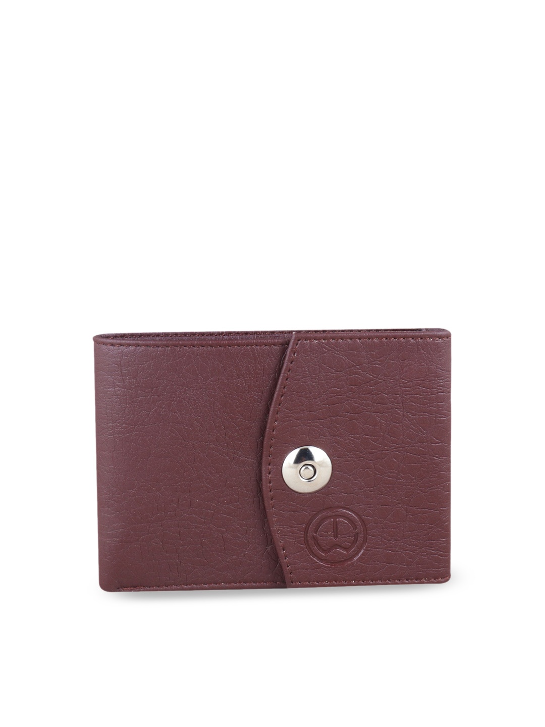 

TnW Men Tan Brown Solid Three Fold Wallet