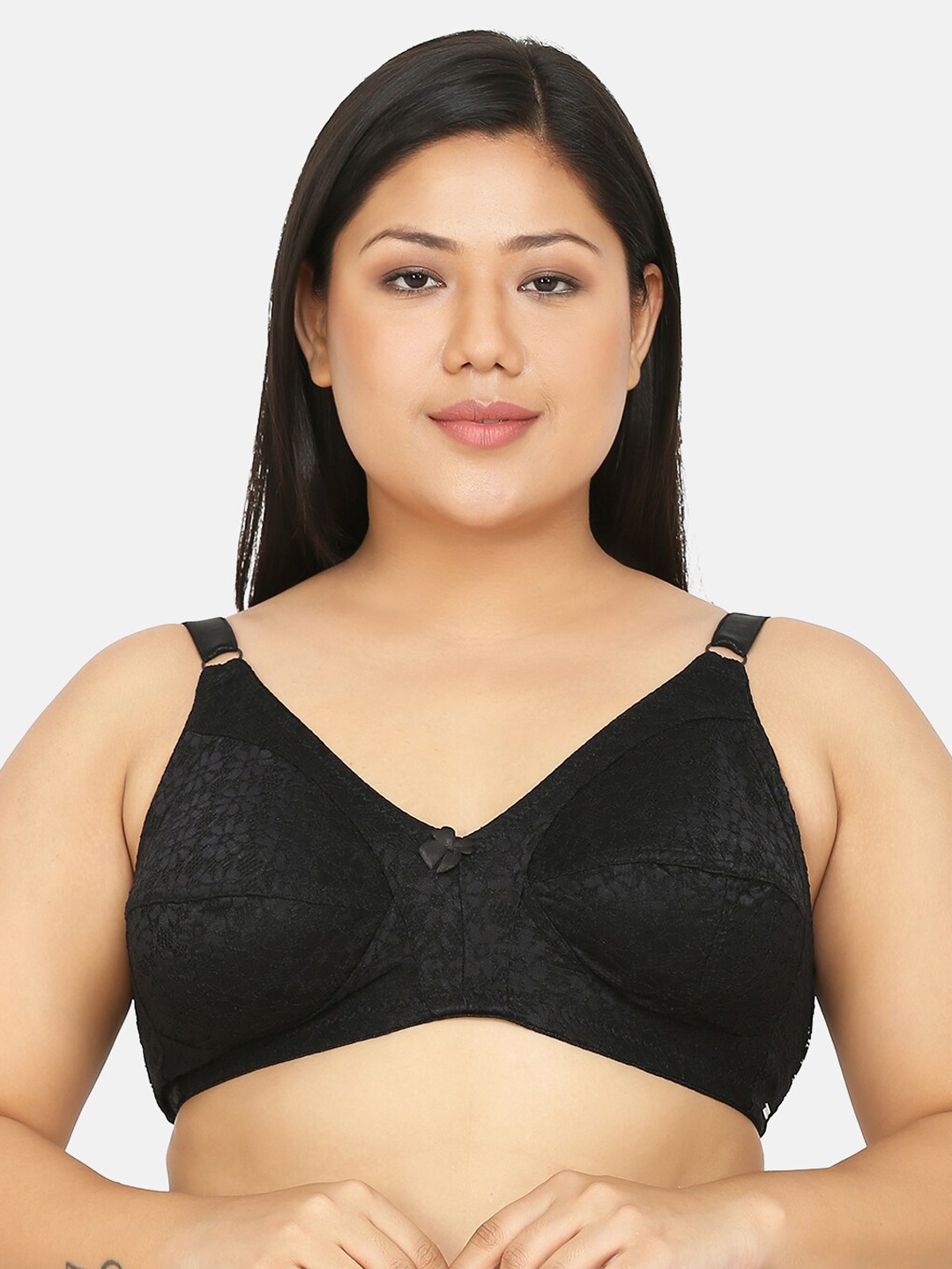 

Curvy Love Plus Size Black Non-Wired Non-Padded Everyday Bra CL-13 BLACK-C20