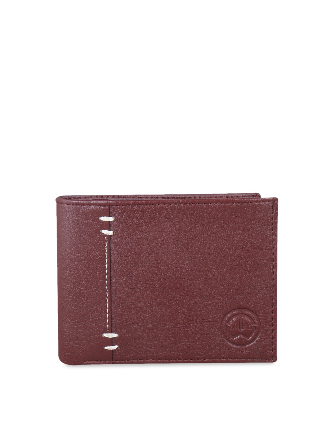 

TnW Men Maroon Solid Two Fold Wallet