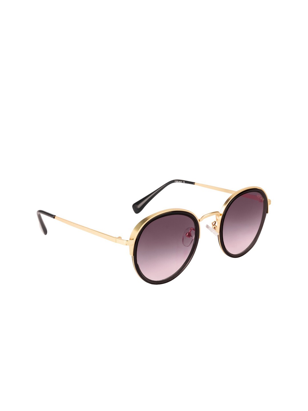 

Voyage Purple & Gold-Toned UV Protected Round Sunglasses