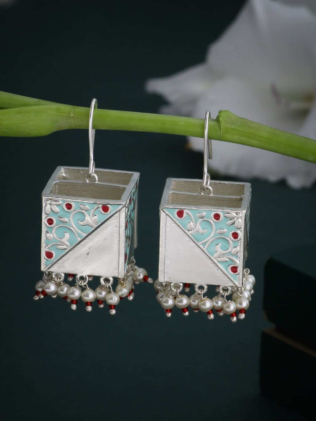 

Voylla Gold-Plated Square Jhumkas