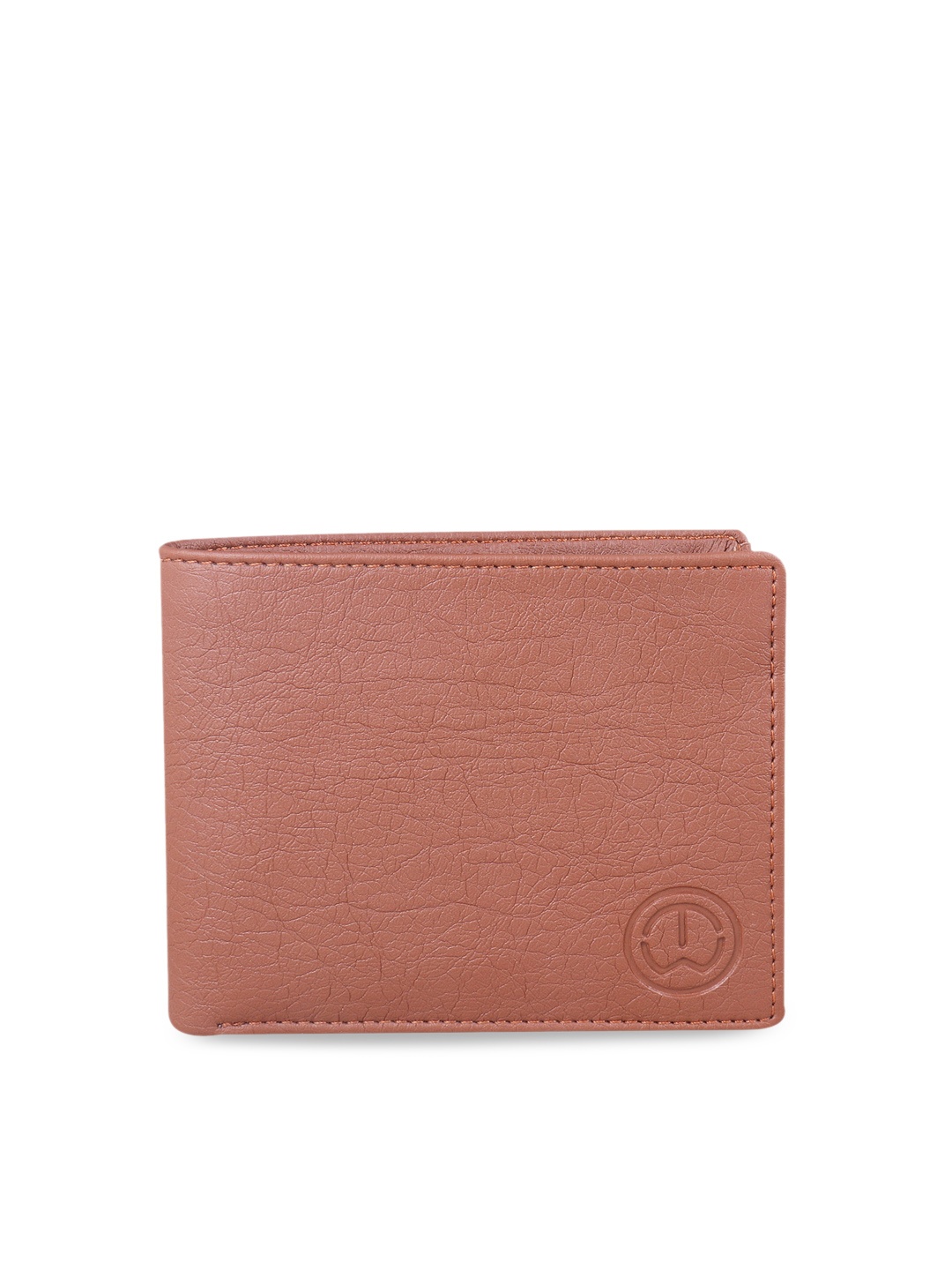 

TnW Men Tan Brown Solid Two Fold Wallet