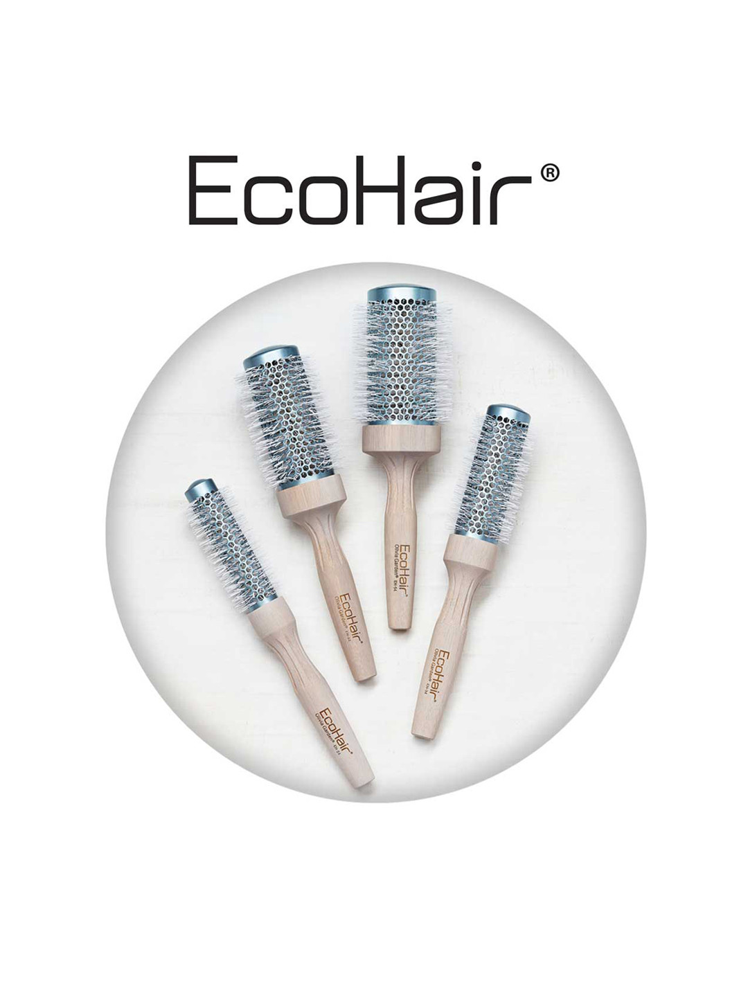 

Olivia Garden Beige & Green Ecohair Thermal Brush