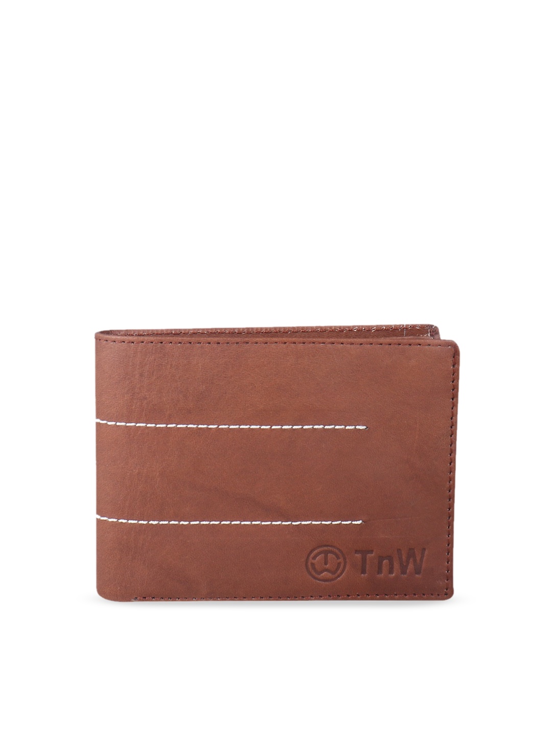 TnW Men Brown Solid Genuine Leather Wallet