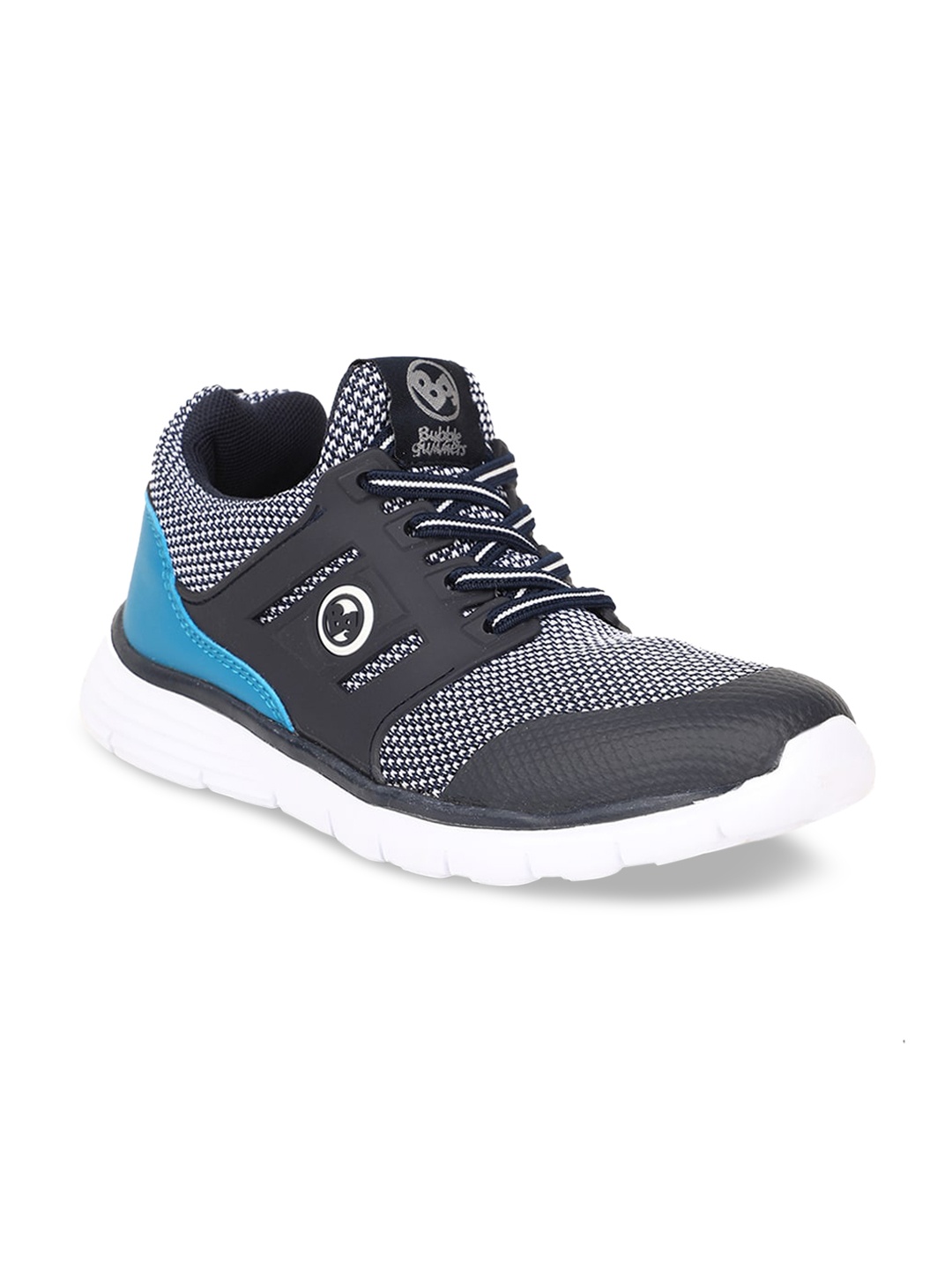 Bubblegummers Boys Grey Colourblocked Sneakers