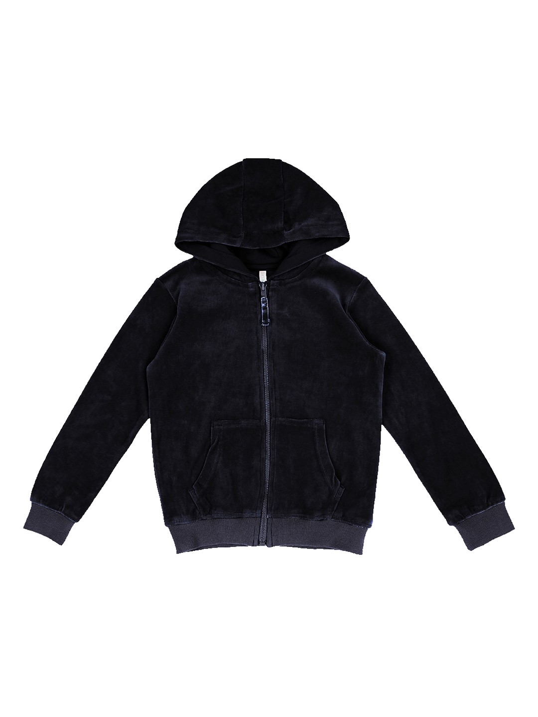 

Pantaloons Junior Girls Navy Blue Solid Hooded Sweatshirt
